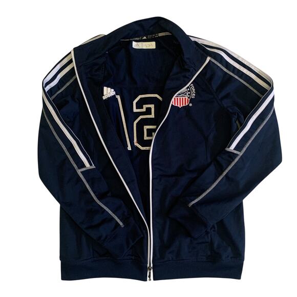 Adidas Womens Size L Full Zip United States Armed Forces Sports USA Track Jacket - Picture 6 of 15